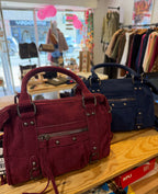 Sac velours Vinoria