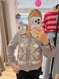 Chemise Clara camel brodée en coton