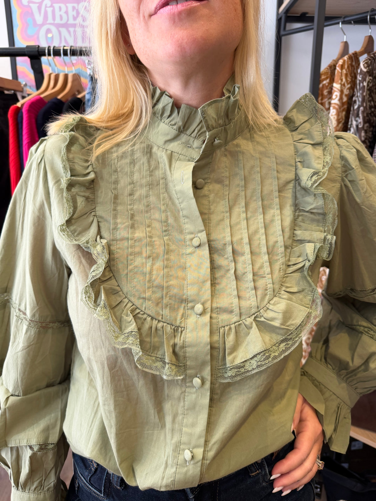 Chemise col Mao Isabelle