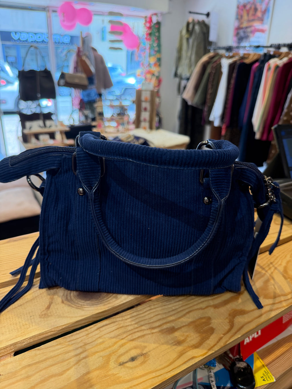 Sac velours Vinoria
