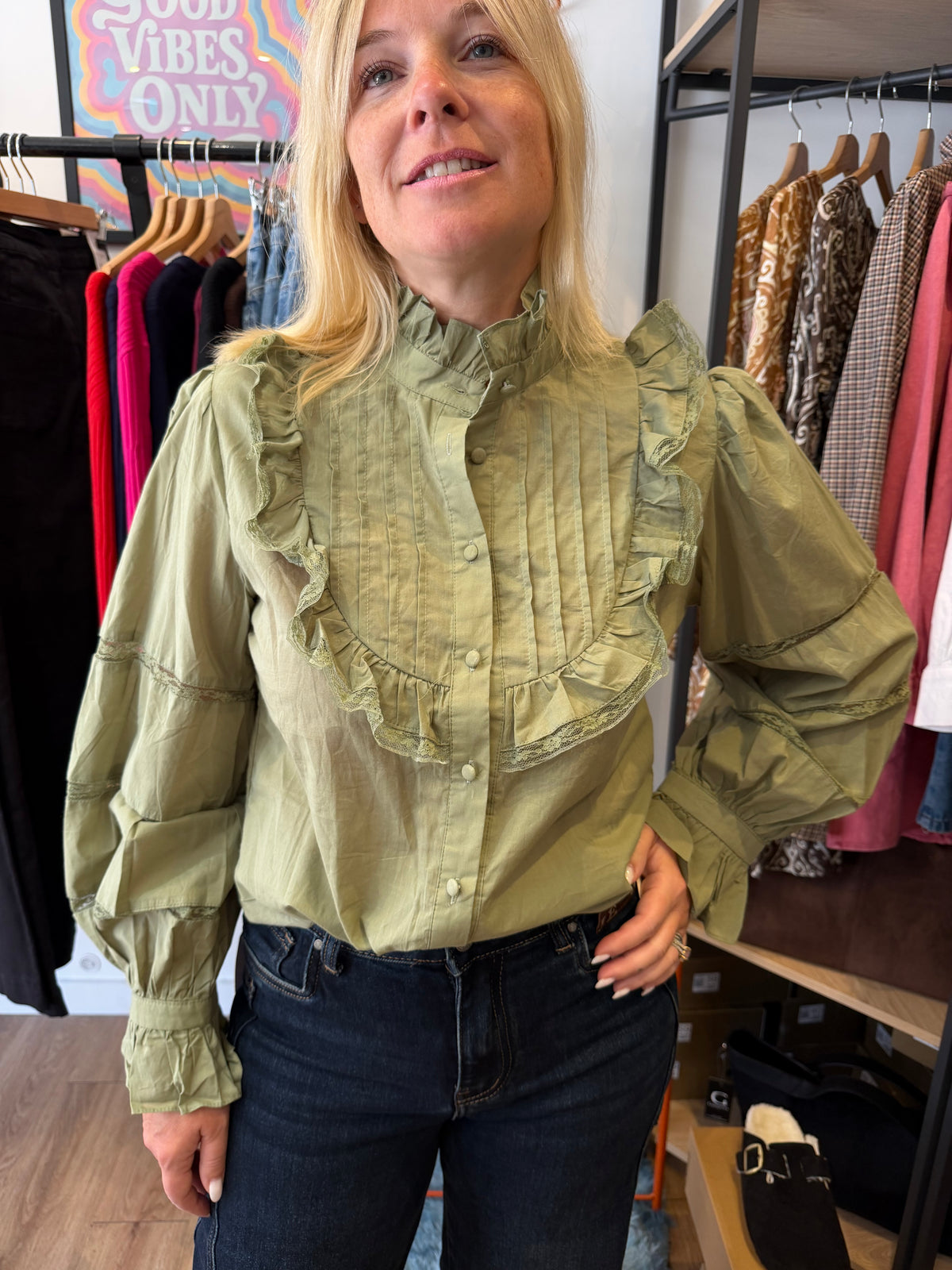 Chemise col Mao Isabelle