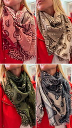 Grand carré Laine Bandana