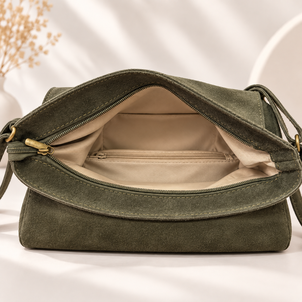 Sac Lilou cuir & daim