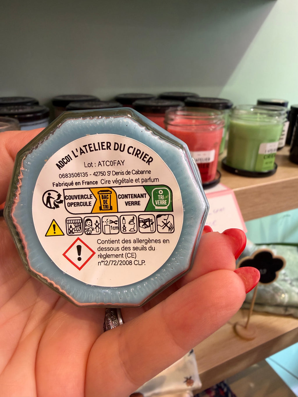 Bougie pot de confiture